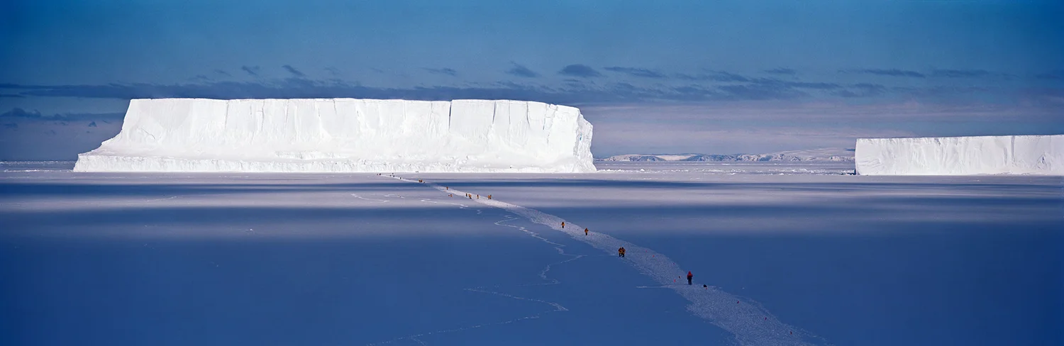 Walking to the Iceberg, Cape Washington, Antarctica - The Last Iceberg