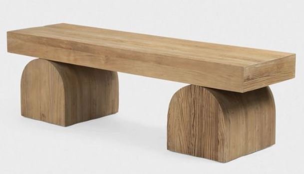 wood bench arched bases.JPG