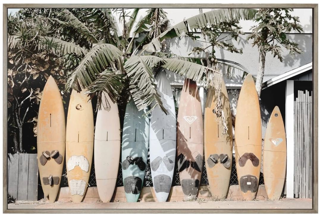  vintage surf board art 