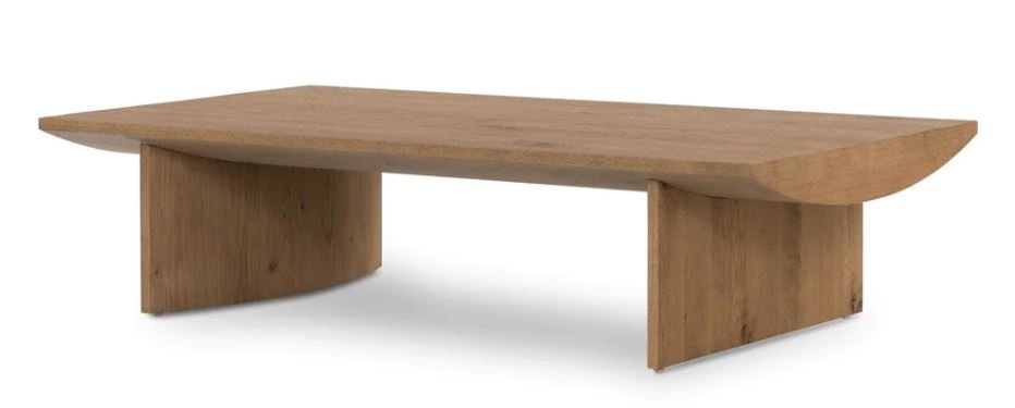 wood rectangular coffee table.JPG