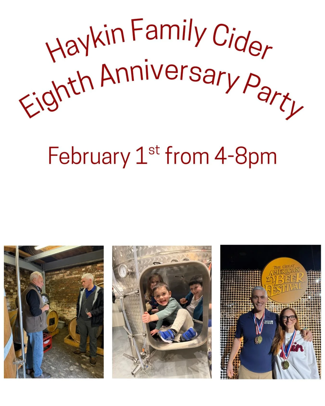 Join us for our 8th Anniversary Party
Sunday, February 1 | 4-8 PM

🥂 By-the-glass library pours
🧀 Cheese from So Damn Gouda
☺️ Good excuses to linger

See you there.

🍎🥂
#HaykinFamilyCider #madeincolorado #DenverFoodScene #CiderIsWine