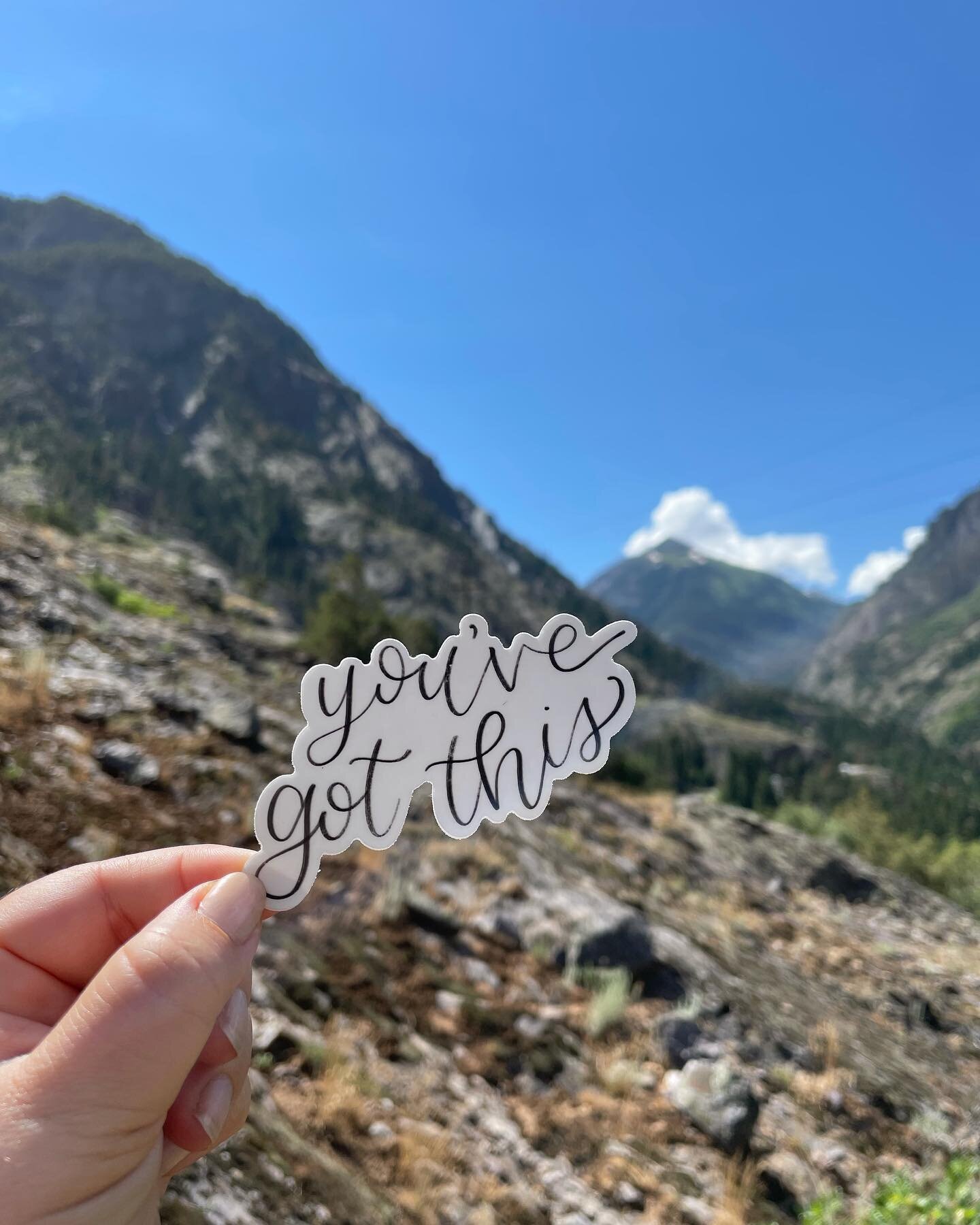 You&rsquo;ve got this!

Nothing like reminding yourself of this in the middle of a good but tough hike. You can still get this sticker for 20% off in my Etsy shop, along with cards, prints, and stickers.