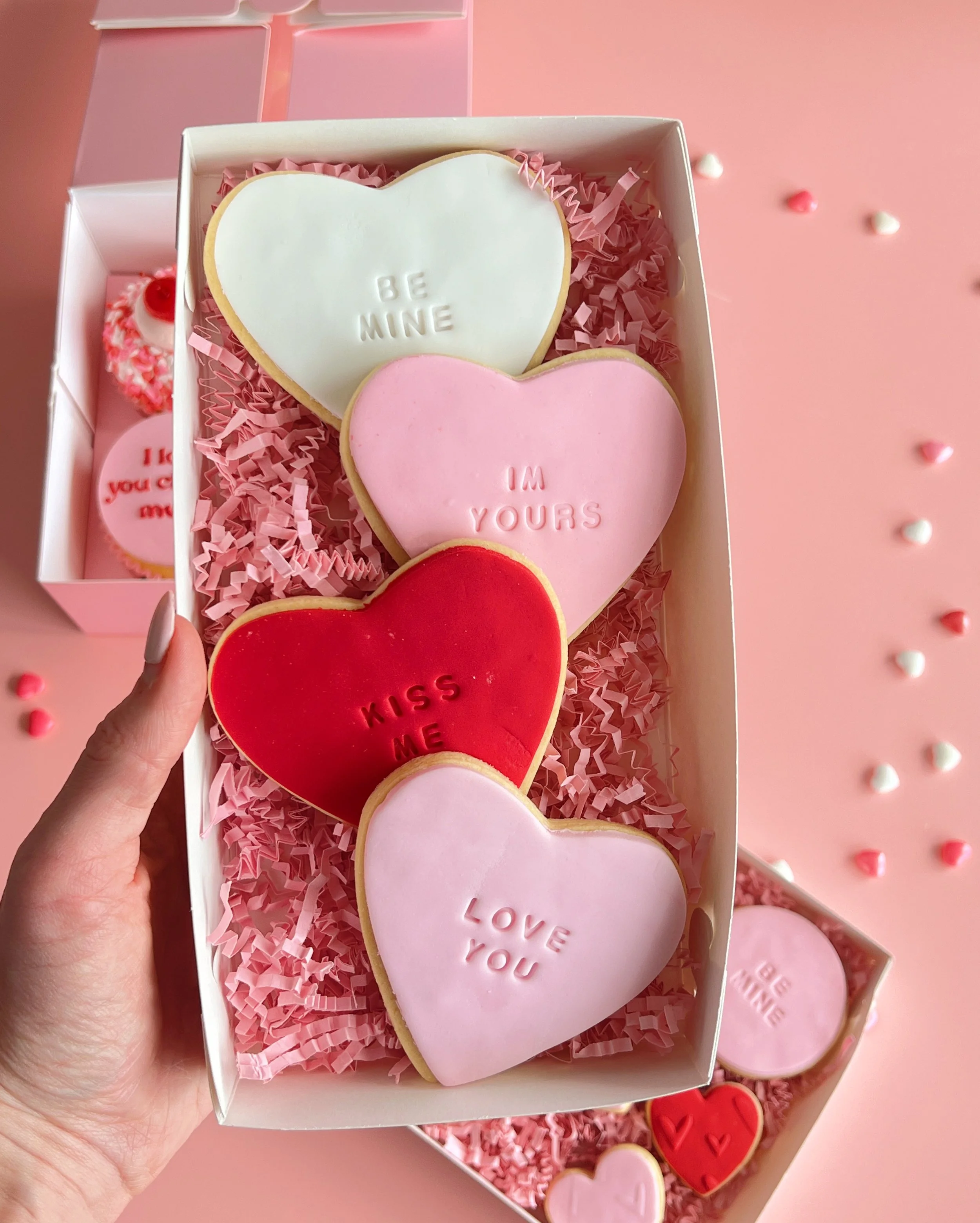 Love Hearts Cookie Box | Valentine's Day