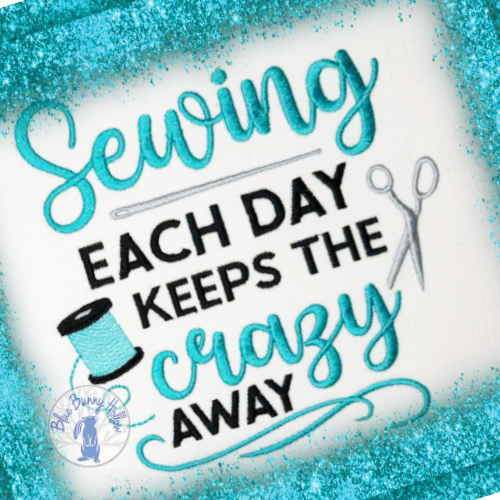 Sewing room machine embroidery design for sewists.