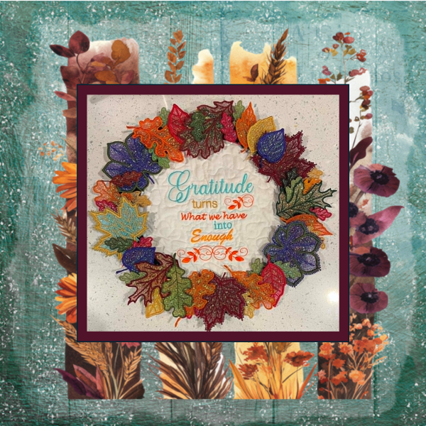 Lace Mylar autumn leaves beautiful wreath-4.png