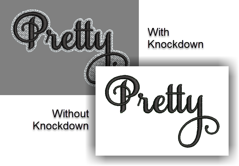 Pretty font for custom embroidery digitizing.