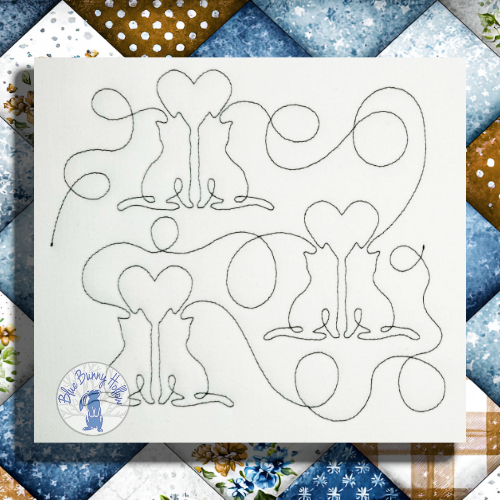 e2e Kitty Love – Edge-to-Edge Quilting Design