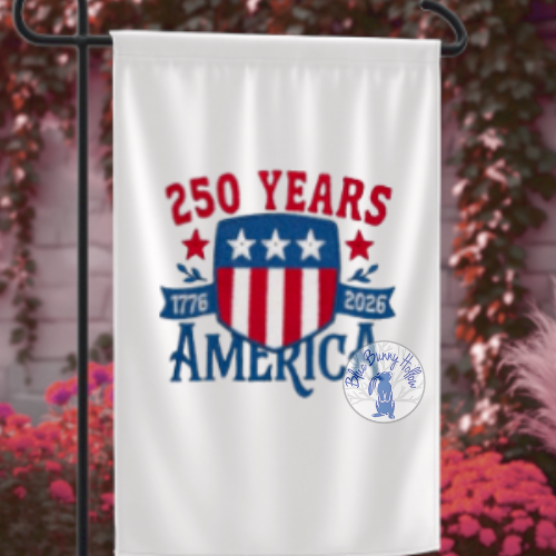 1776-2026 America freedom embroidery design for patriotic home décor.
