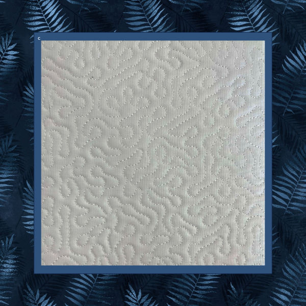 Stipple-quilted block in the hoop machine embroidery design to use in combination with other 6-inch quilt blocks-2