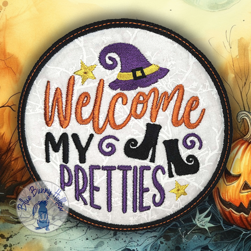 Welcome-Halloween-Coaster-design-for-machine-embroidery.png