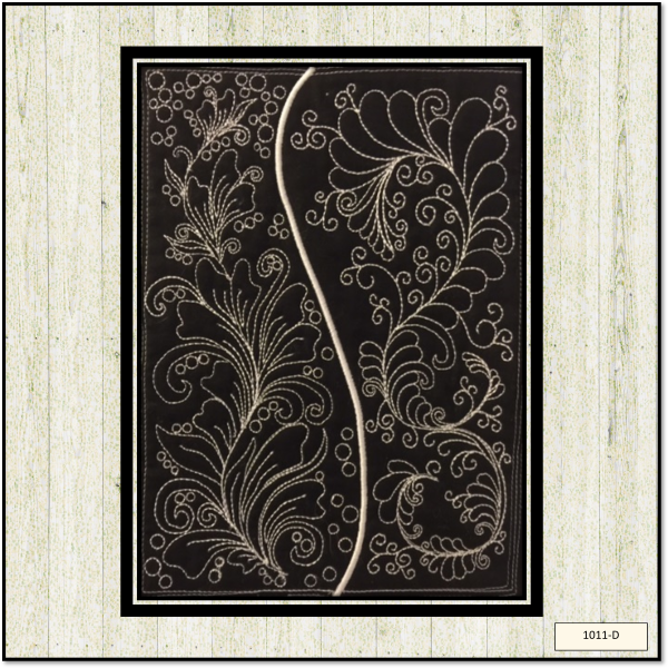 Redwork Feather Quilt Block Set 2- In the Hoop - 6x9 Machine Embroidery Design