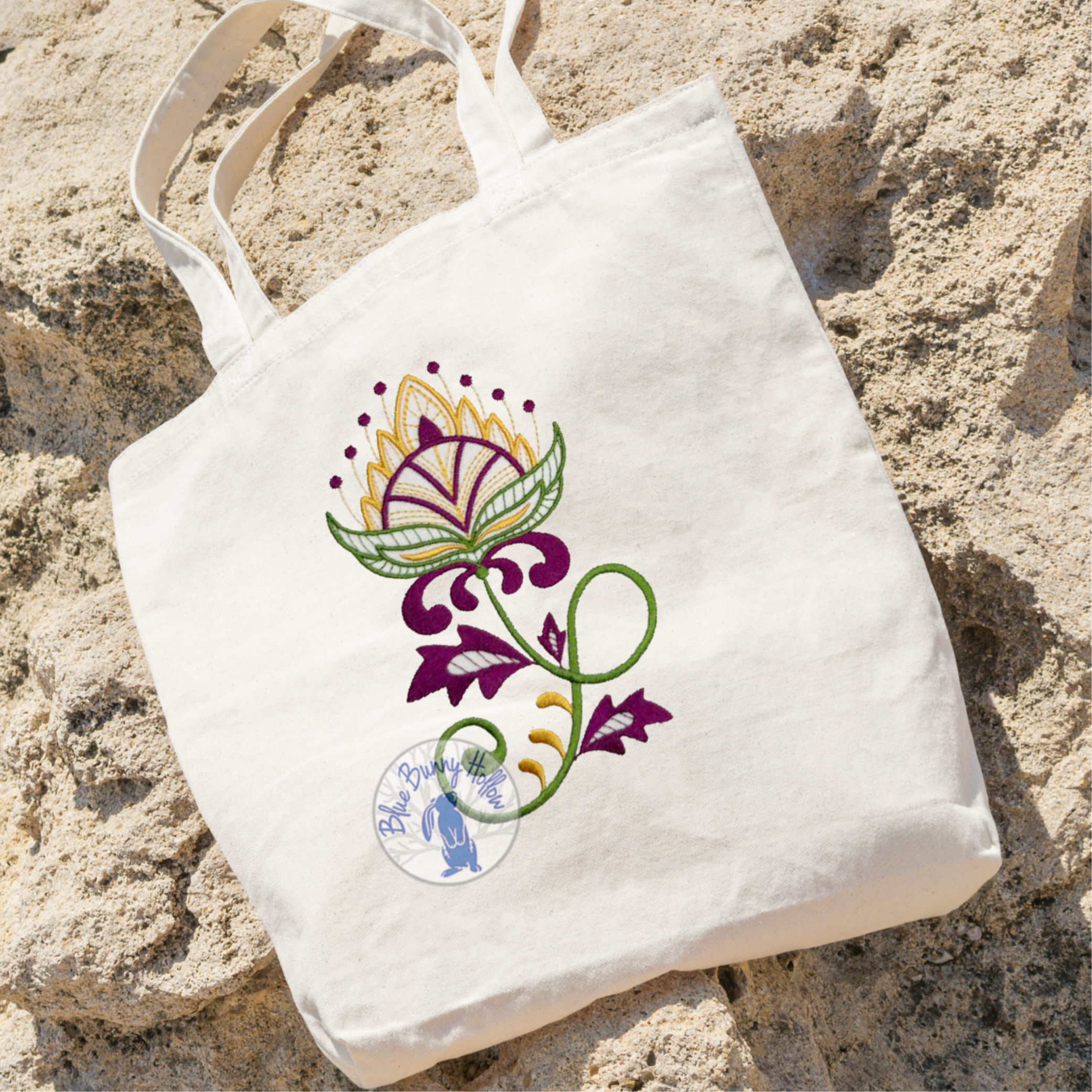 Exquisite Wildflower Embroidery Design