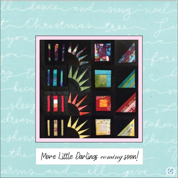 3-inch New York Beauty in-the-hoop machine embroidery quilt blocks coming soon, stitched from colorful fabric scraps on black-2.
