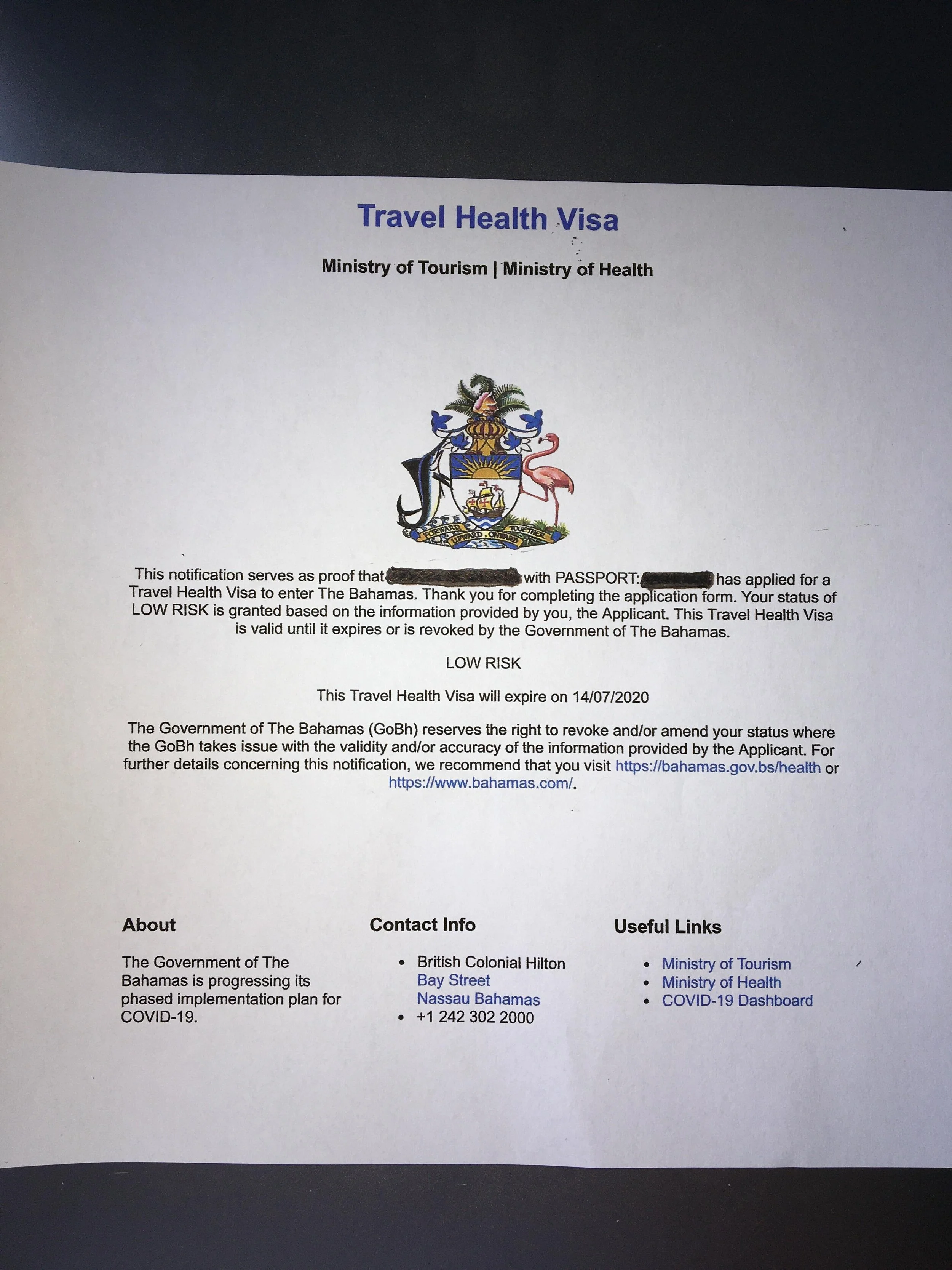 Bahamas COVID - 19 Traveling Update and Experience