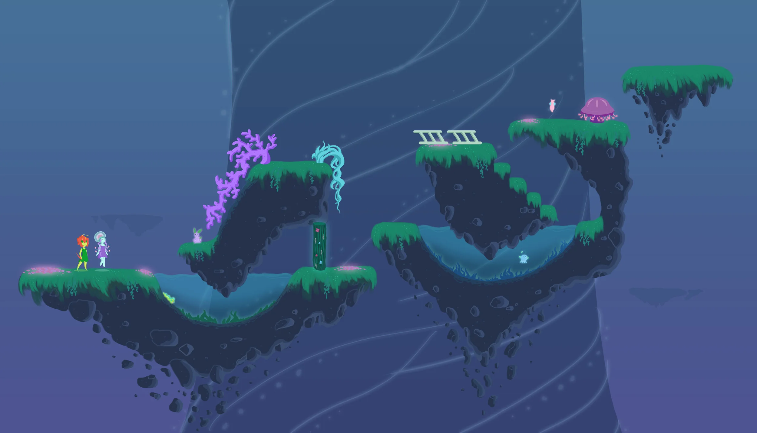 Polished concept art of the tutorial level.