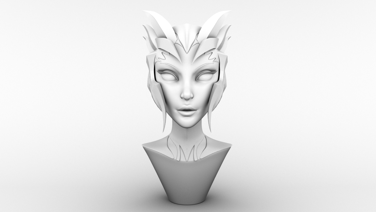 Smoothed polygons, Ambient Occlusion pass.