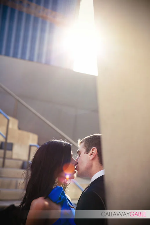 Disney Center Engagament Photos with a hint of James Bond