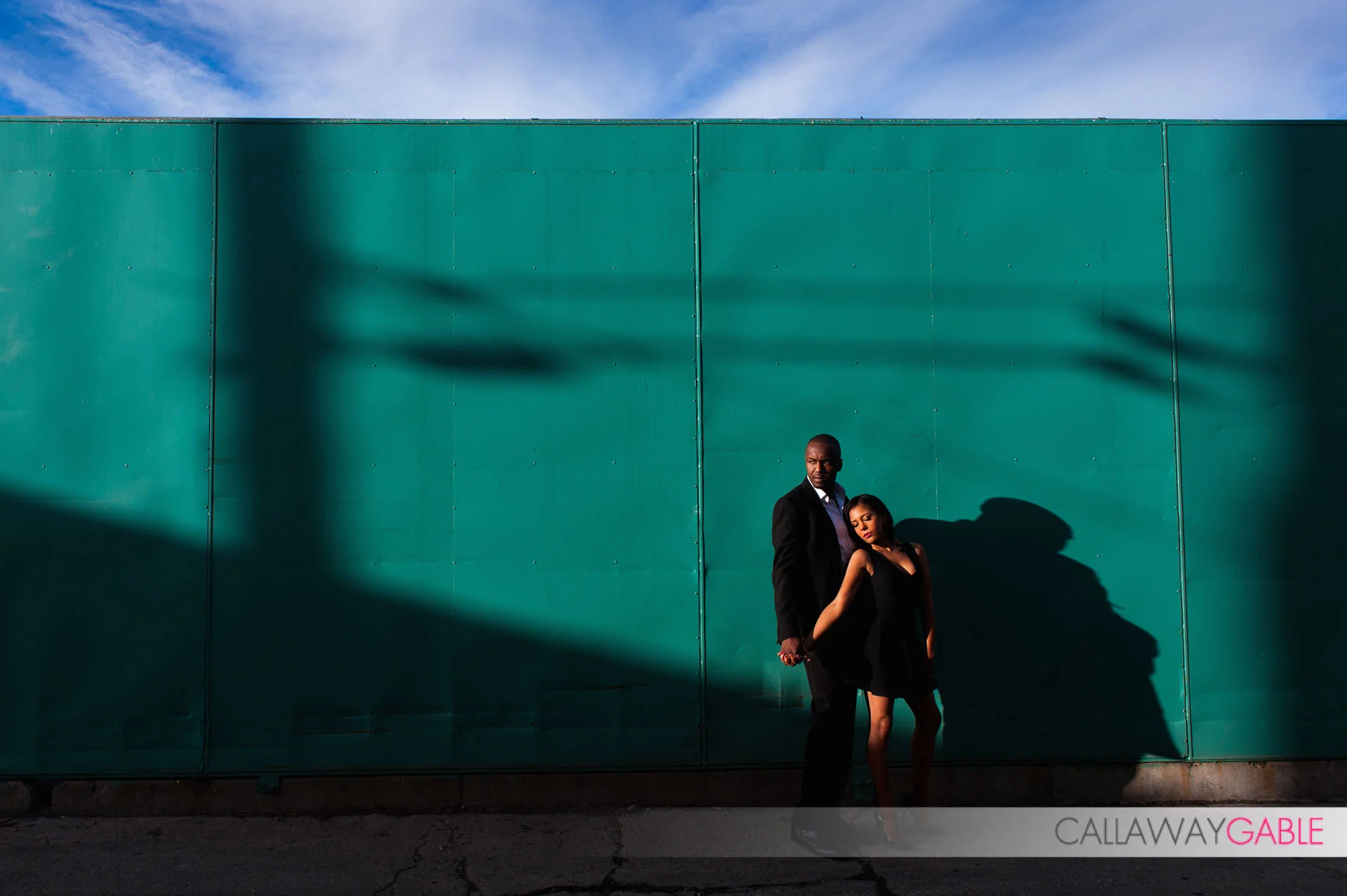 Fun Engagement Photo in downtown San Pedro