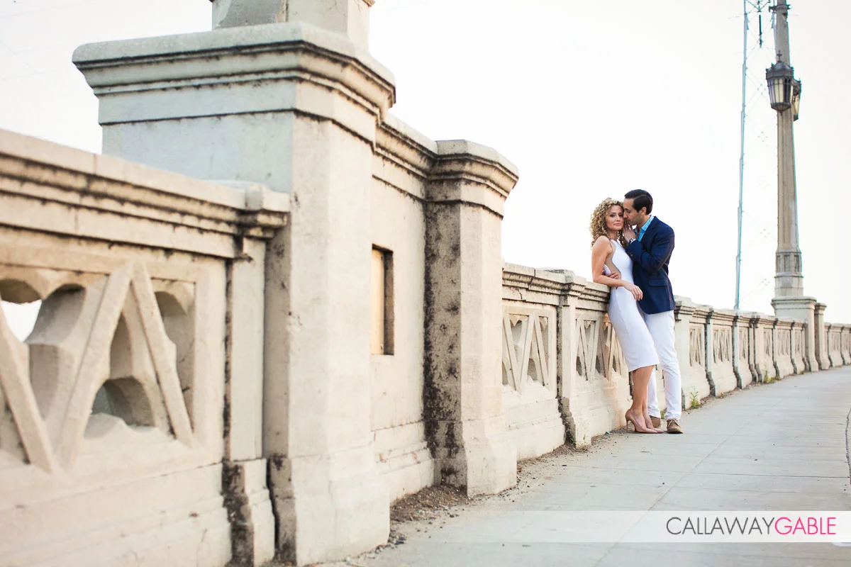 4th Street Bridge Engagement Photo