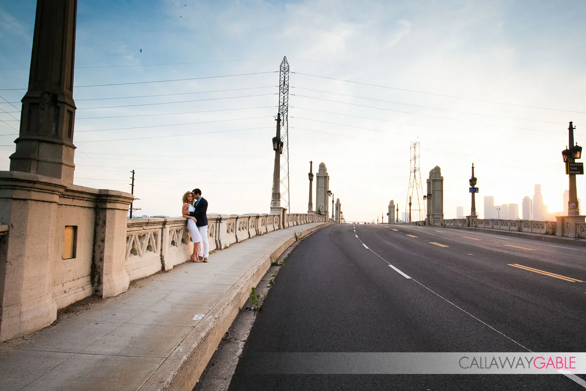 4th Street Bridge Engagement Photo
