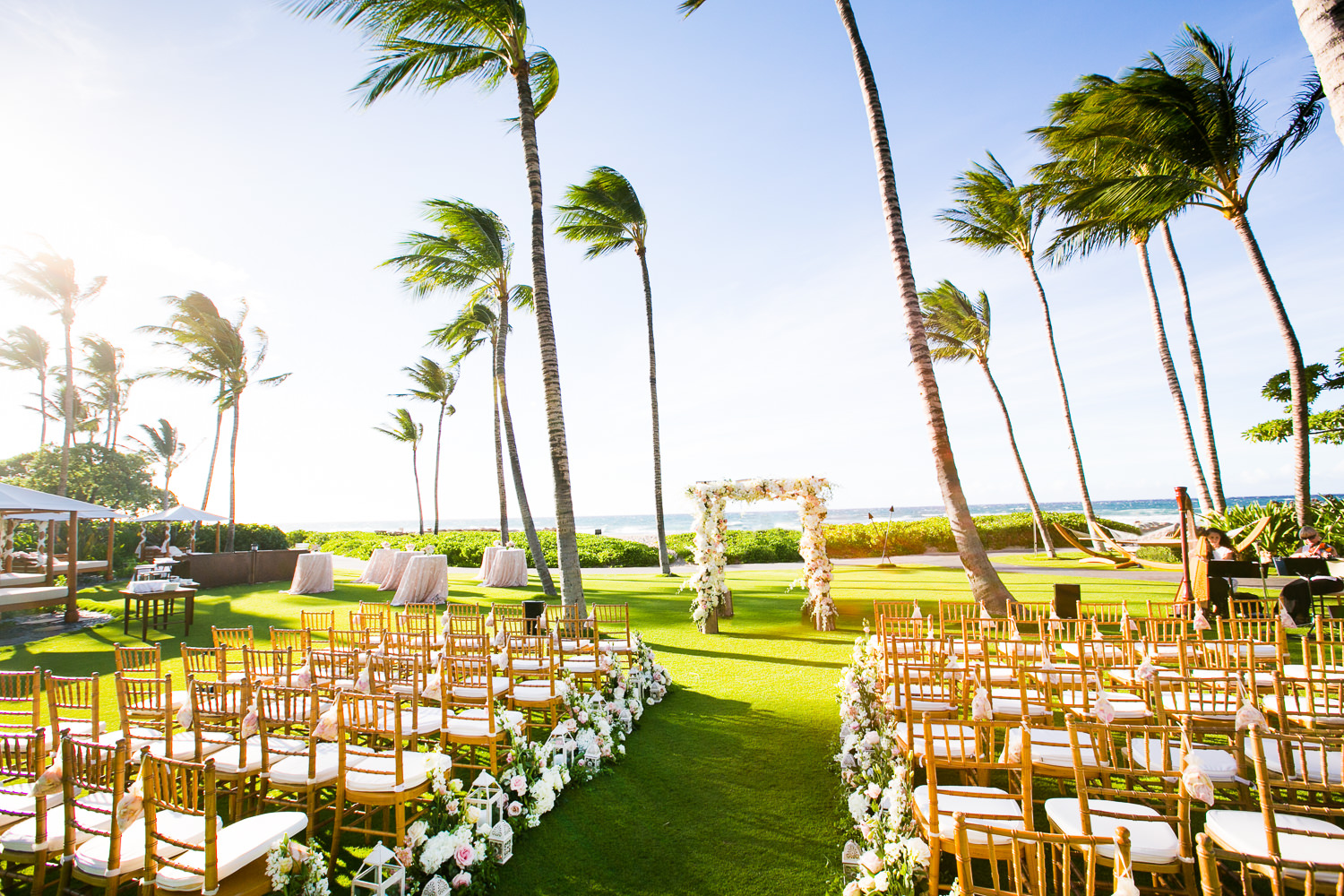 Outdoor Wedding Ceremony at the Four Seasons Hualalai