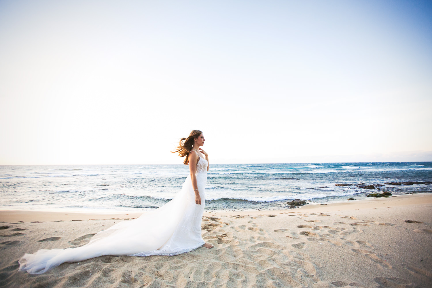 Bride at Four Seasons Hualalai - Big Island Wedding Photographe