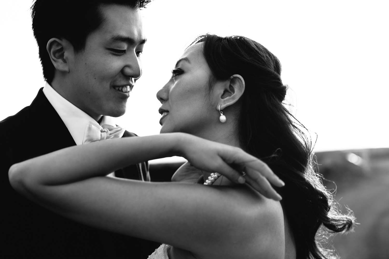 Four Seasons Hualalai Wedding portrait in lava fields of Kona