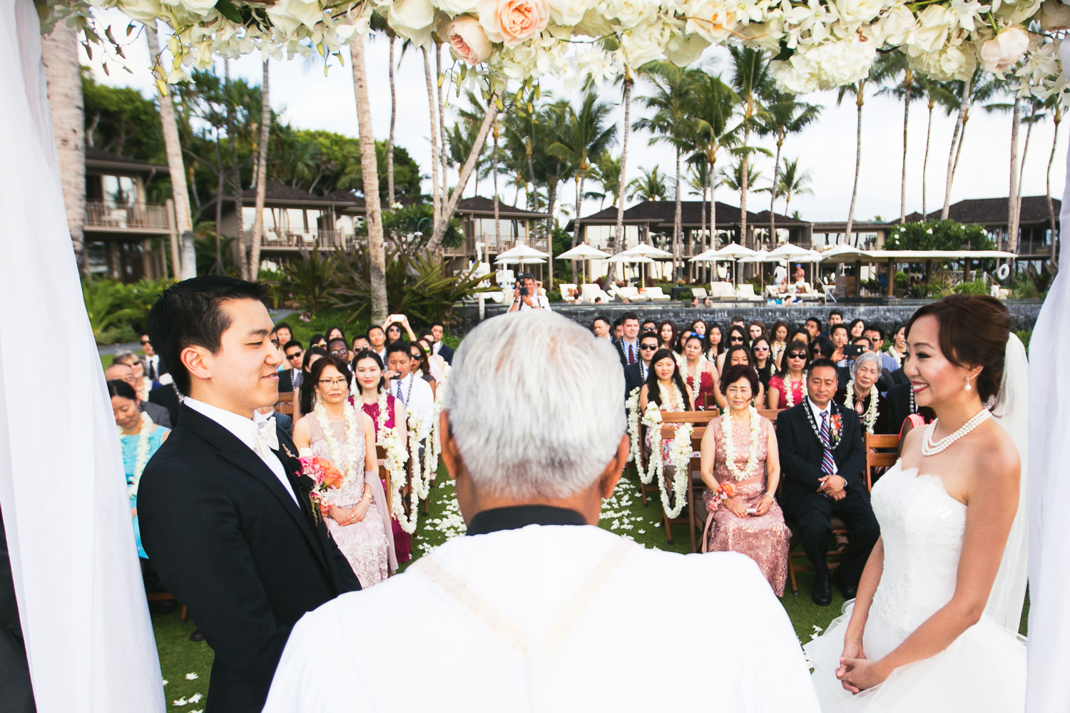 Gorgeous Ceremony at Four Seasons Hualalai Wedding