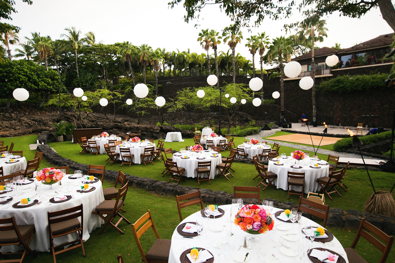 Gorgeous Wedding reception at Four Seasons Hualalai