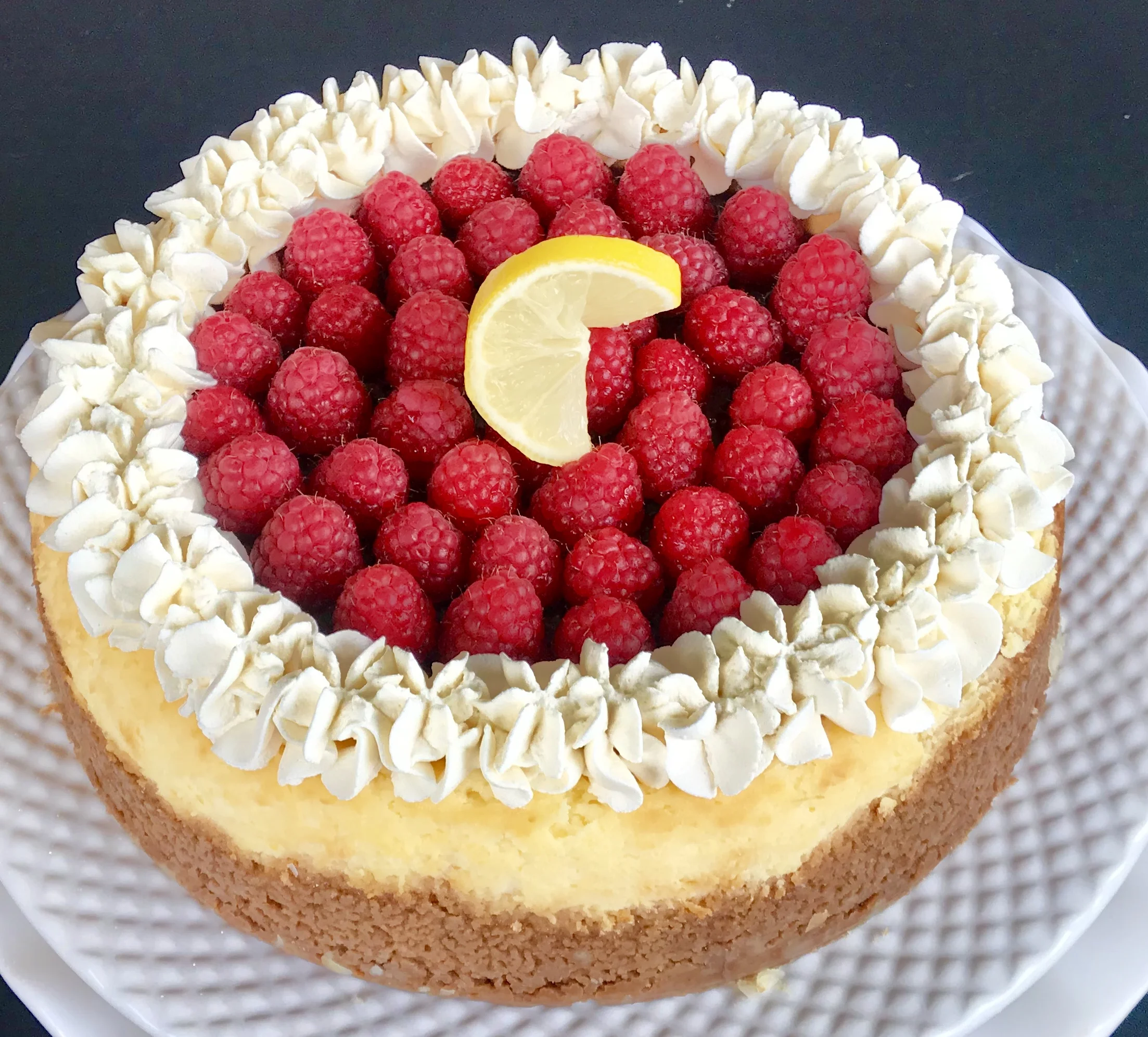 Lemon-Raspberry Cheesecake