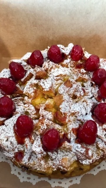 Chocolate-Filled Croissant Bread Pudding