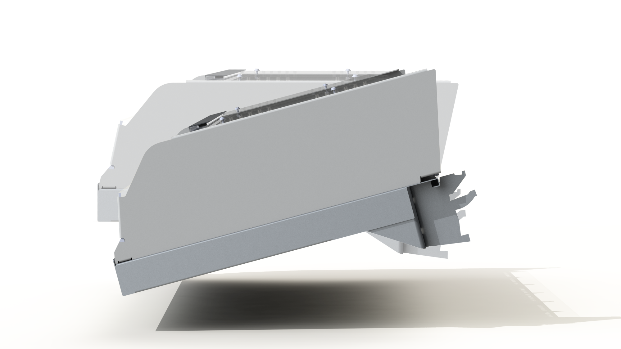 IT ALL DEPENDS ON THE RIGHT ANGLE Our versatile bracket system fits most existing store fixtures and allows for 2 different shelf angles.
