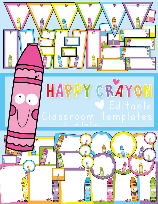 Crayon Classroom Decor
