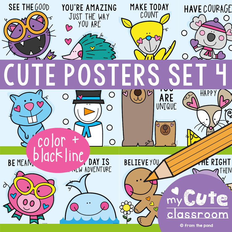 Cute Posters Set 4