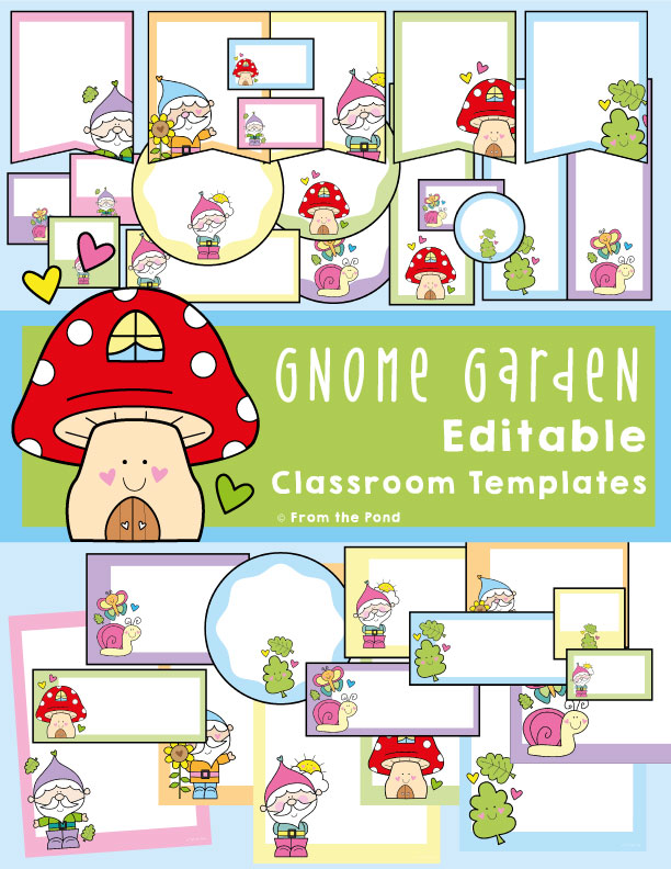 Gnome Garden Classroom Decor