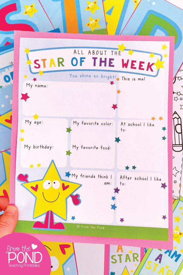 Star Of The Week Poster Printable Printable Templates Star Of The Week Poster Printable Printable Templates