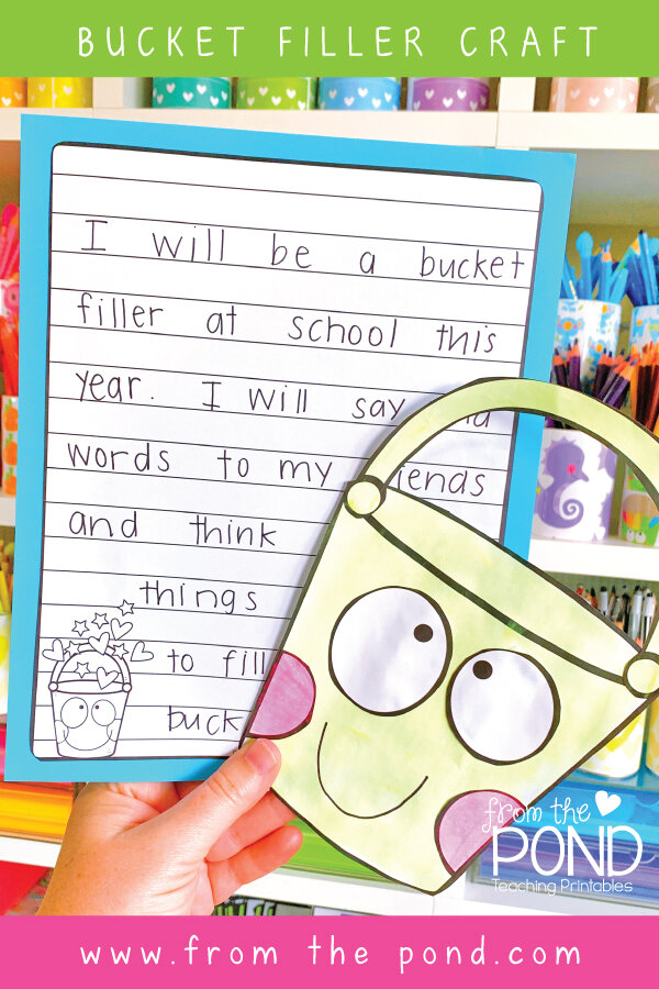 Bucket Filling writing activities