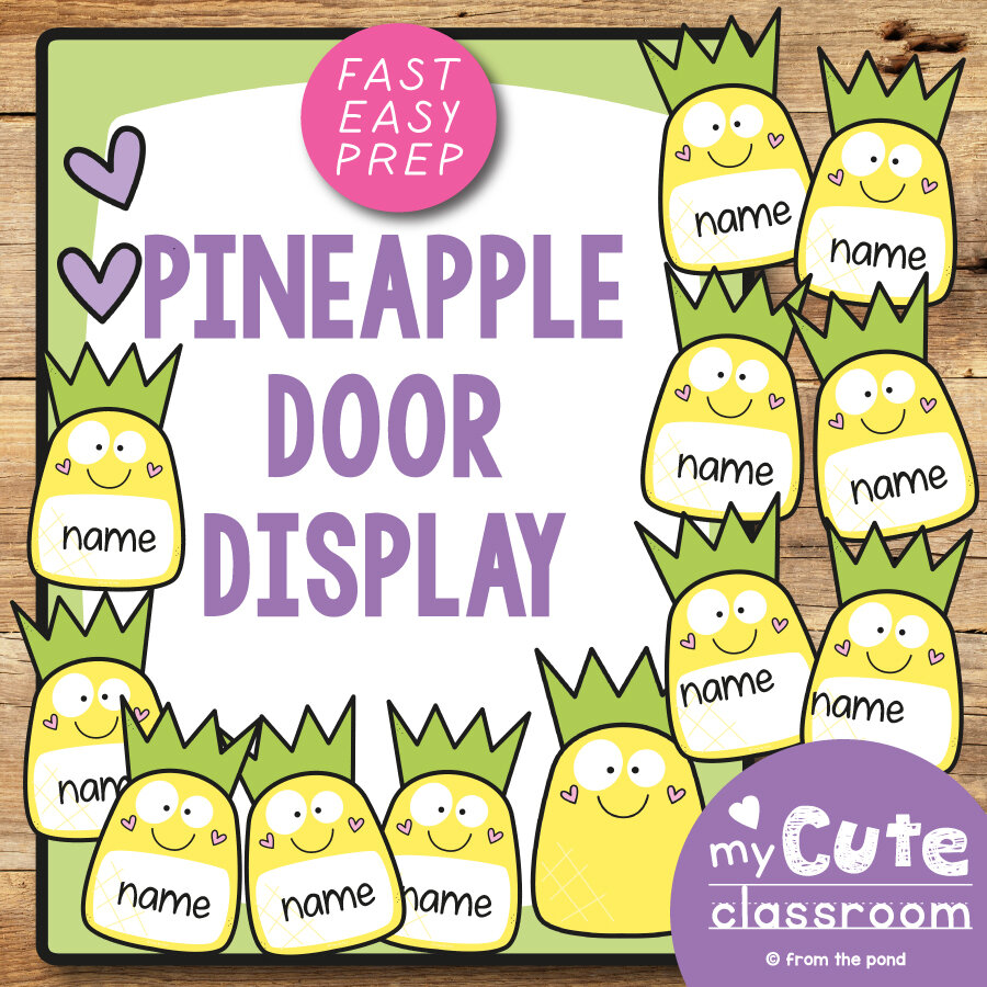Pineapple Door Display