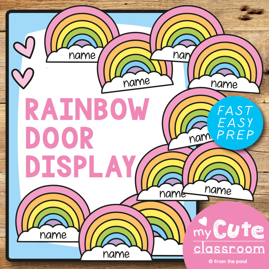 Rainbow Door Display