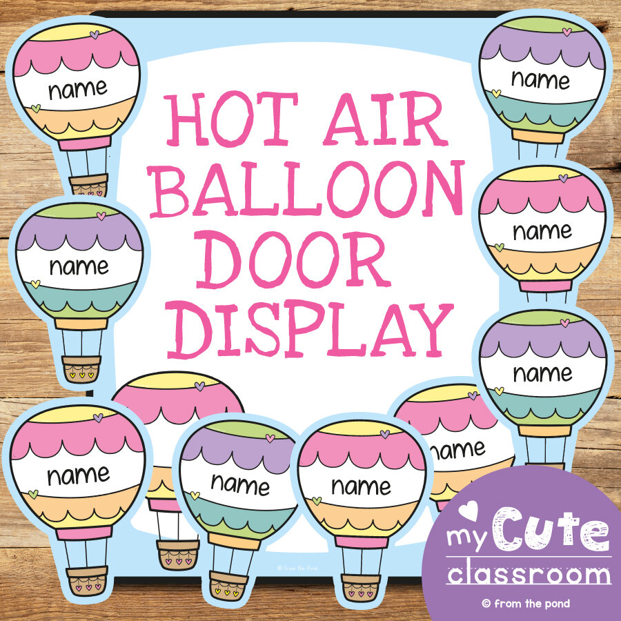 Hot Air Balloon Door Display
