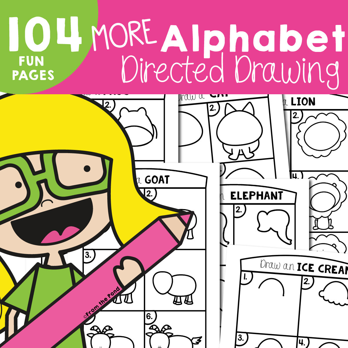 More Alphabet Directed Drawing