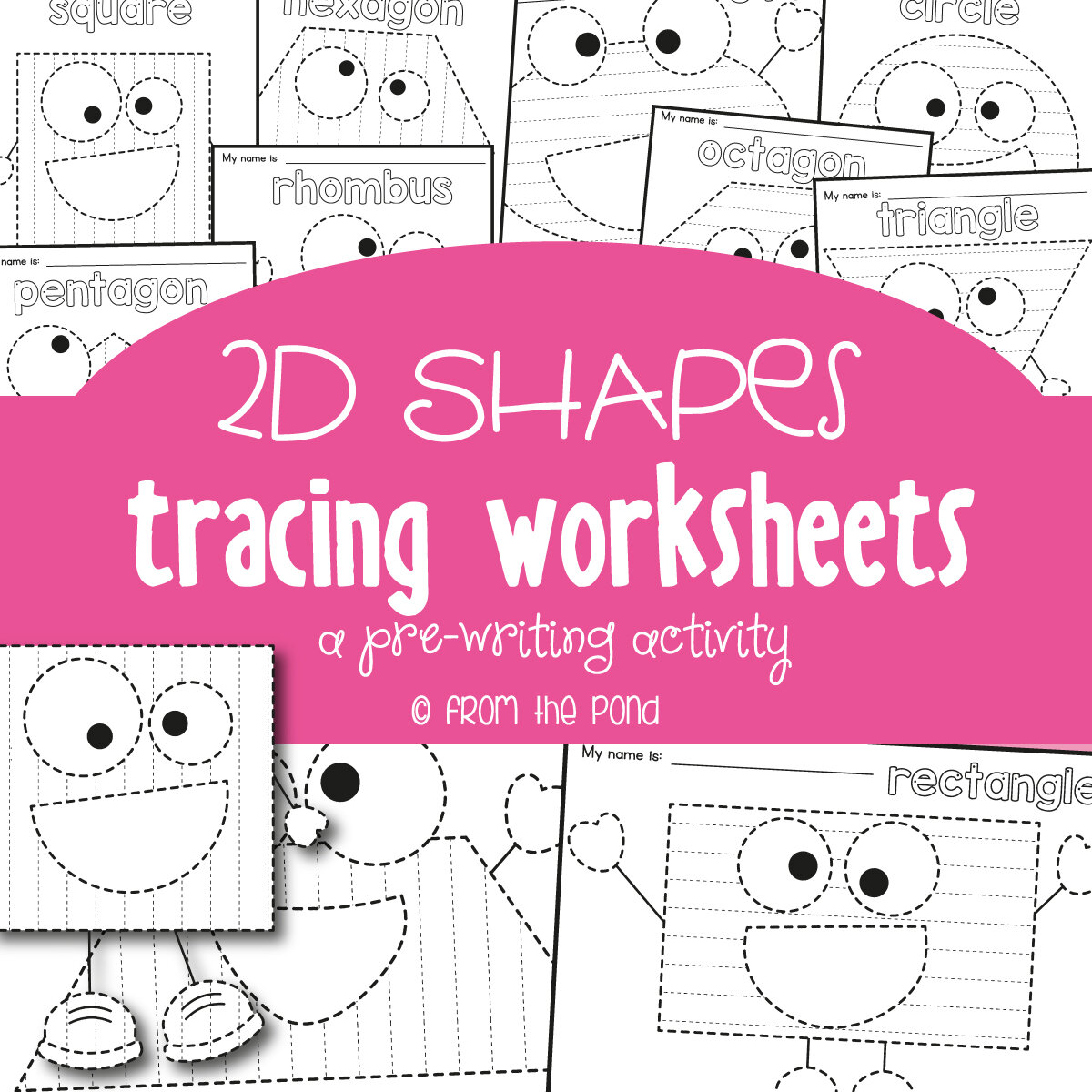 2D Shape Tracing Pages
