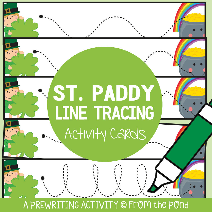St Patrick's Day Line Tracing