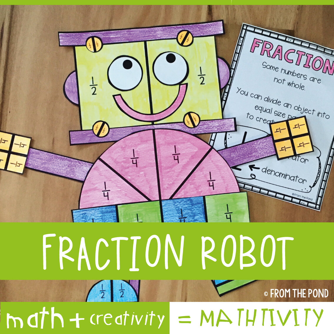 Fraction Robot Math Craft