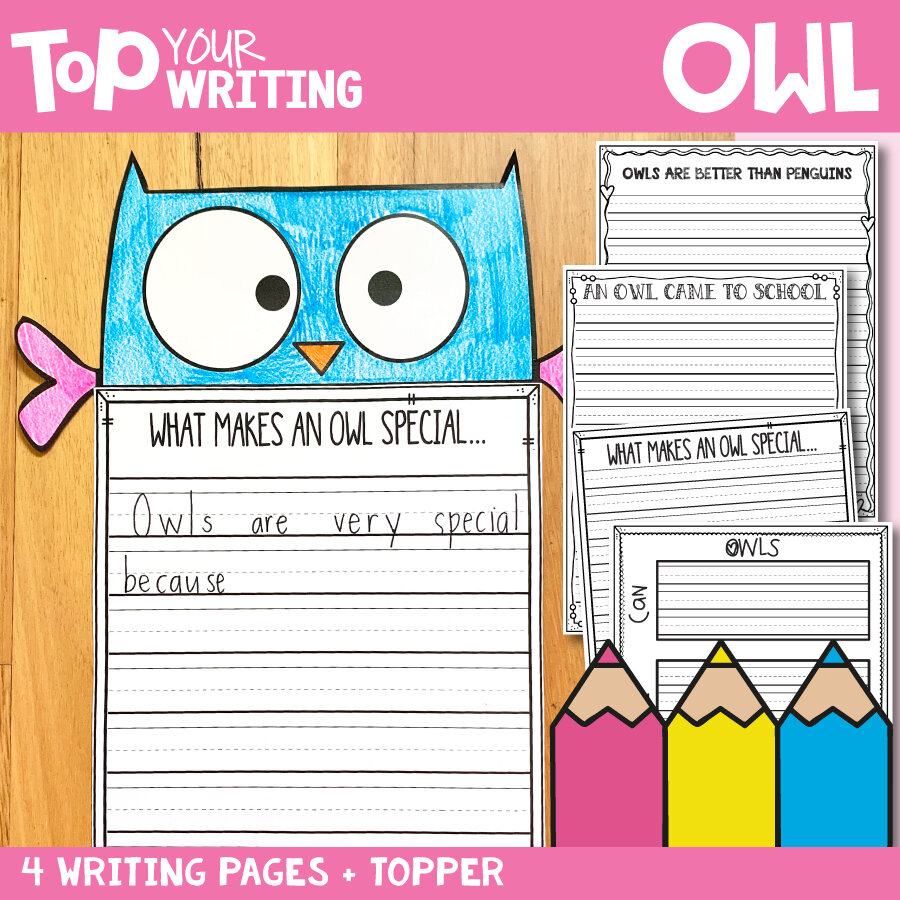Owl Writing Topper