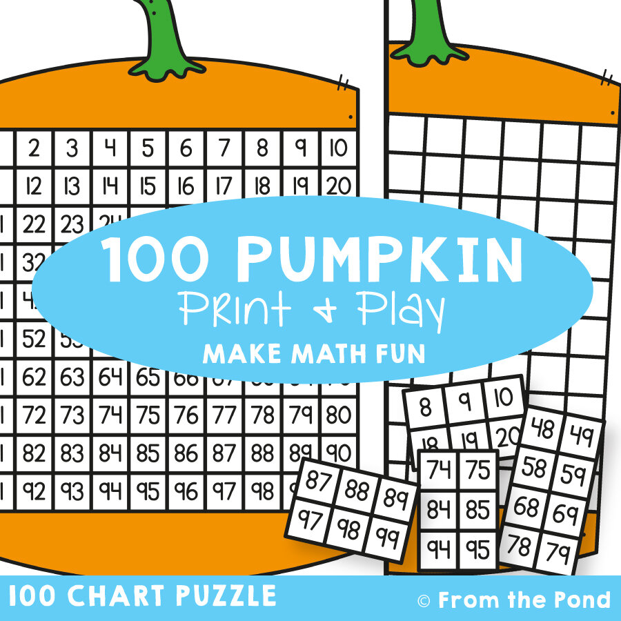 100 Chart Pumpkin