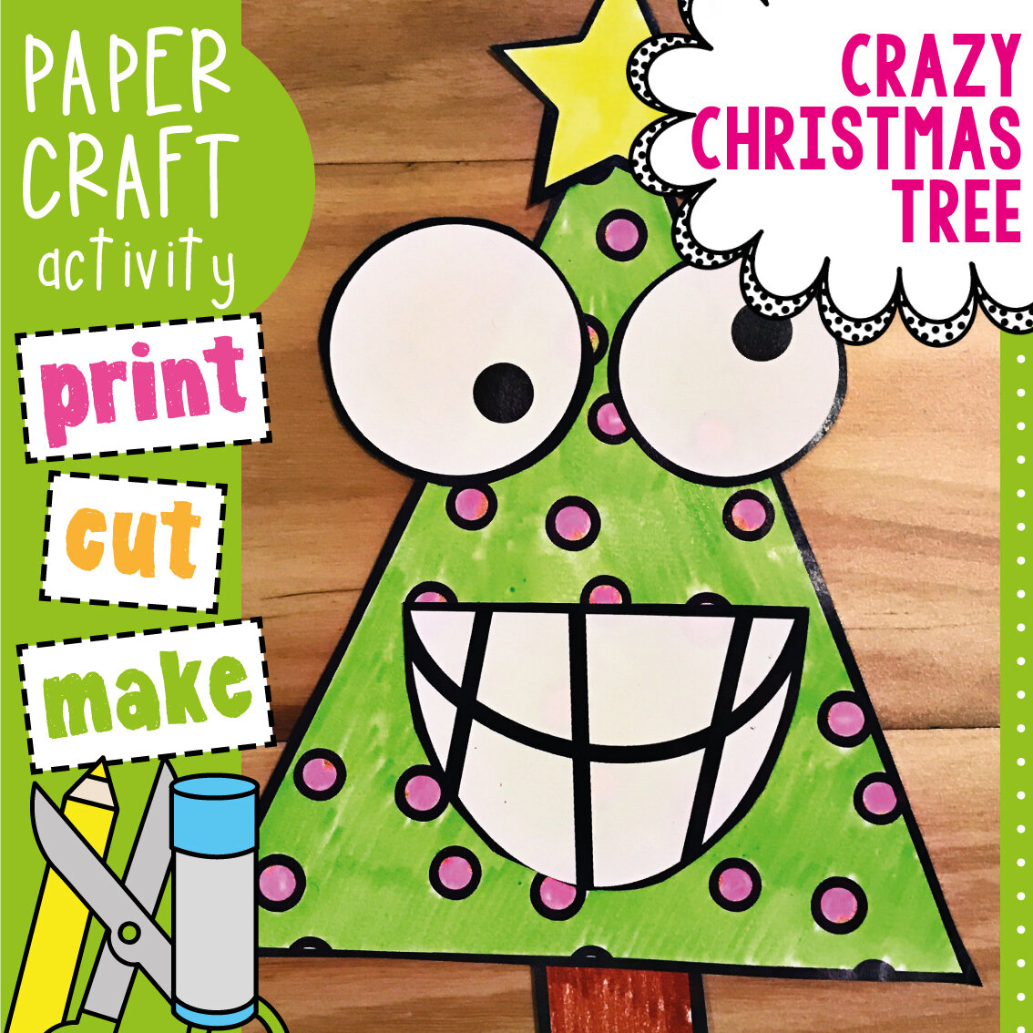 Crazy Christmas Tree Craft