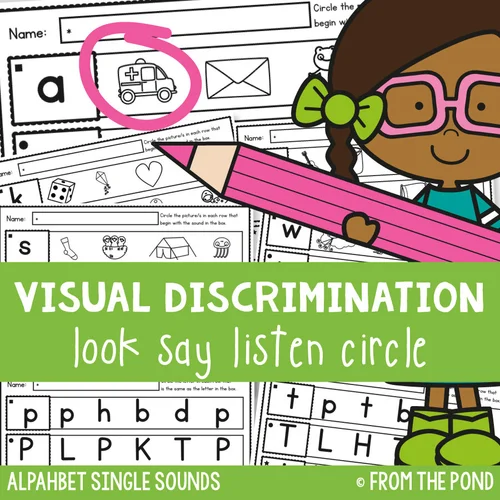 visual discrimination activities from the pond