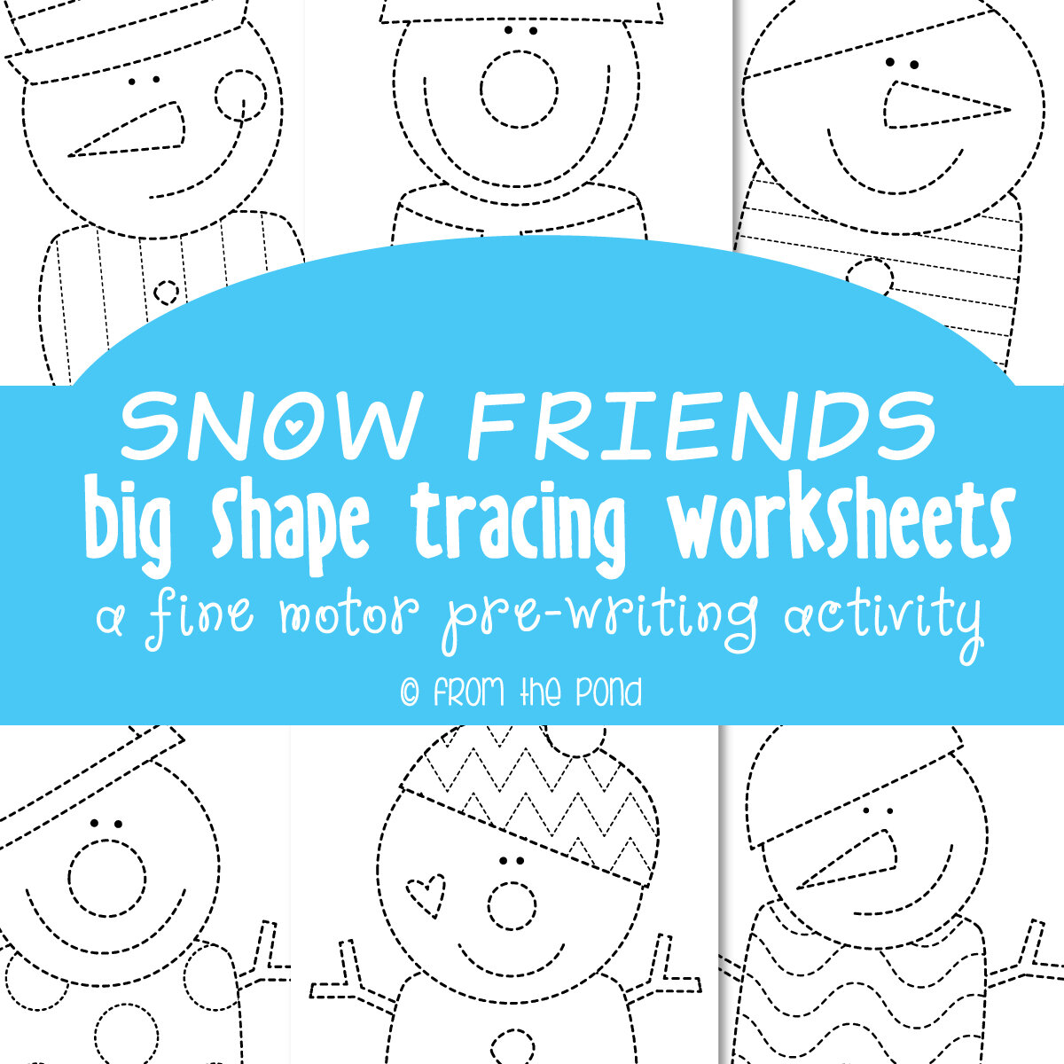Snowman Tracing Pages