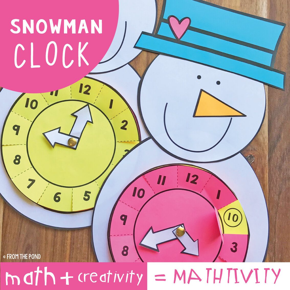 Snowman Clock Craft